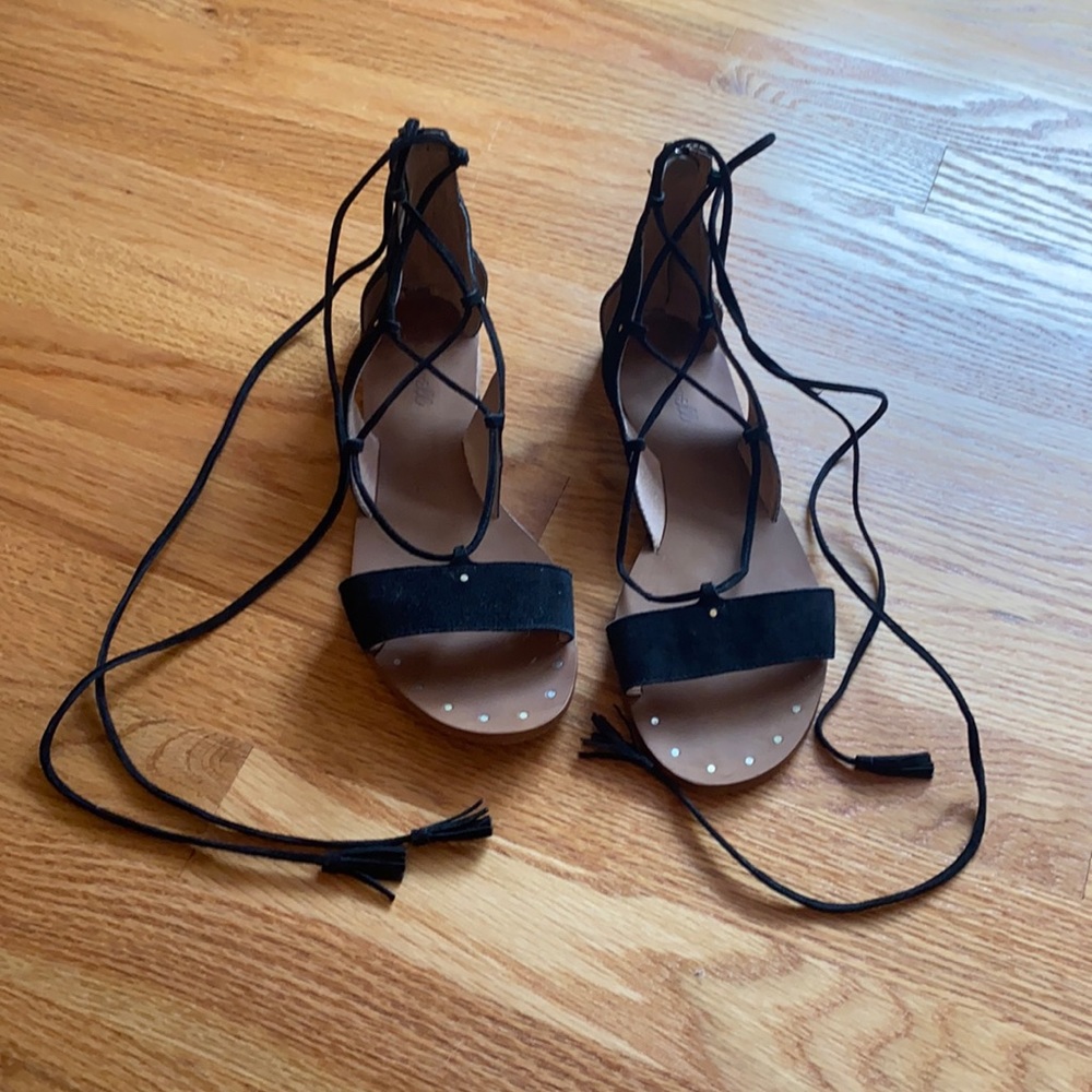 Madewell Lace Up Gladiator Sandals